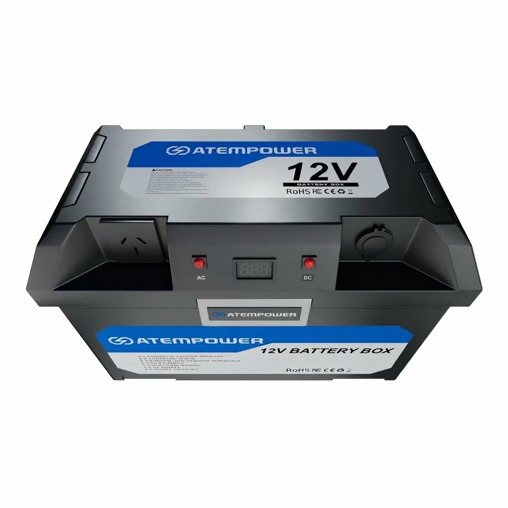 Caja batería con inversor onda pura 500W
