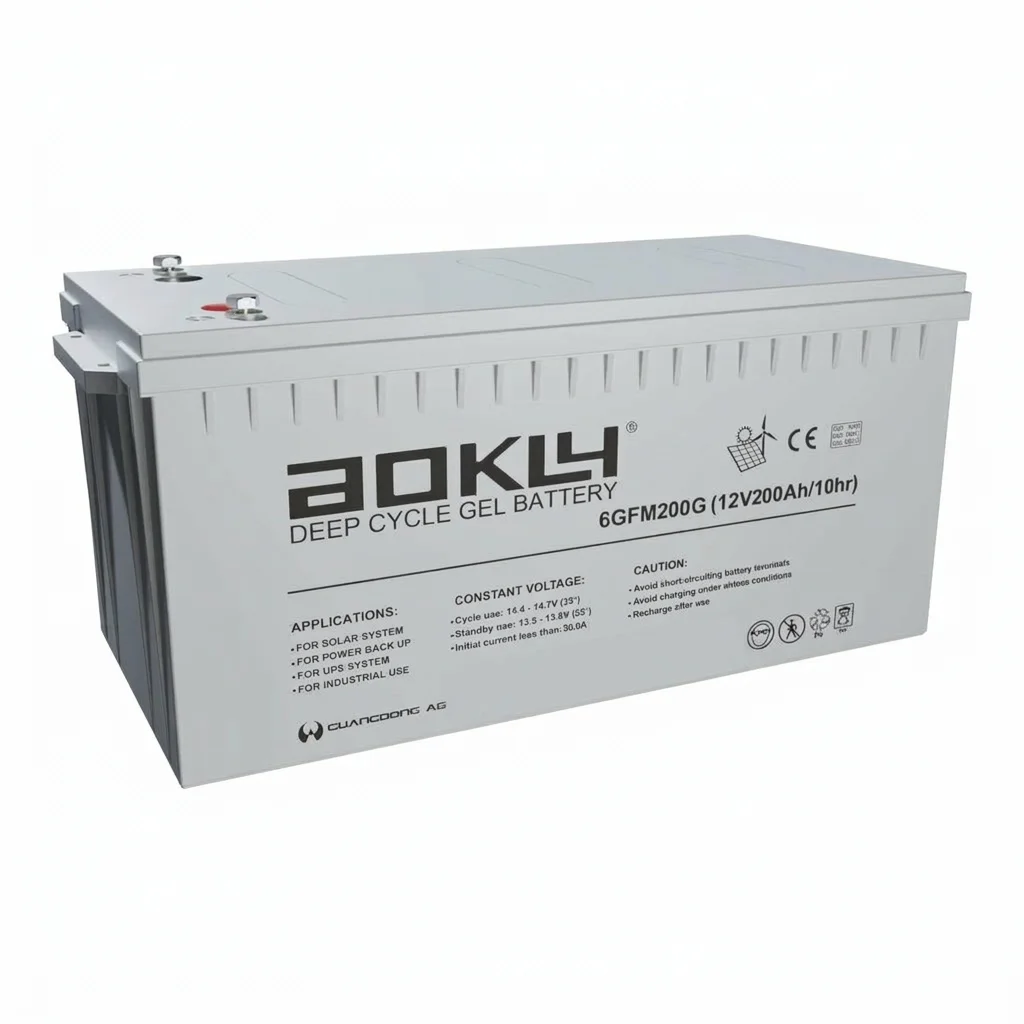Batería de GEL 200Ah 12V Aokly