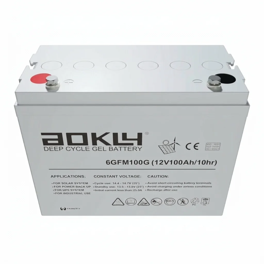 Batería de GEL 100Ah 12V Aokly