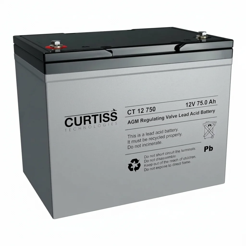 Batería de AGM 75Ah 12V Curtiss