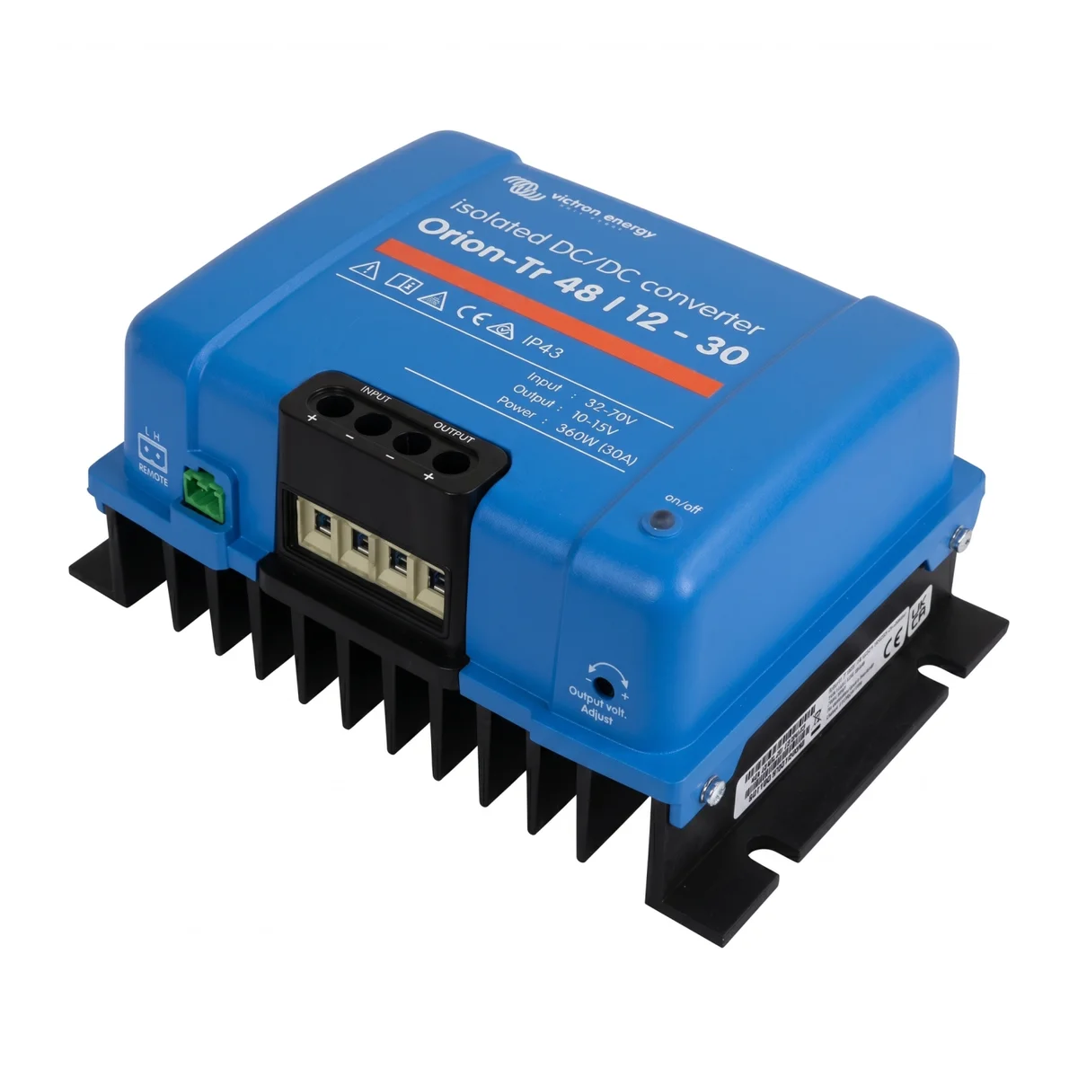 Convertidor DC/DC orion-tr 48V a 12V 30A aislado IP43