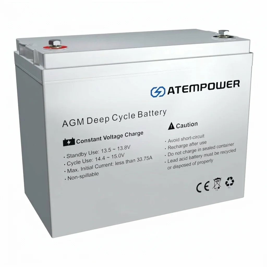 Batería AGM 135Ah 12V ATEM POWER