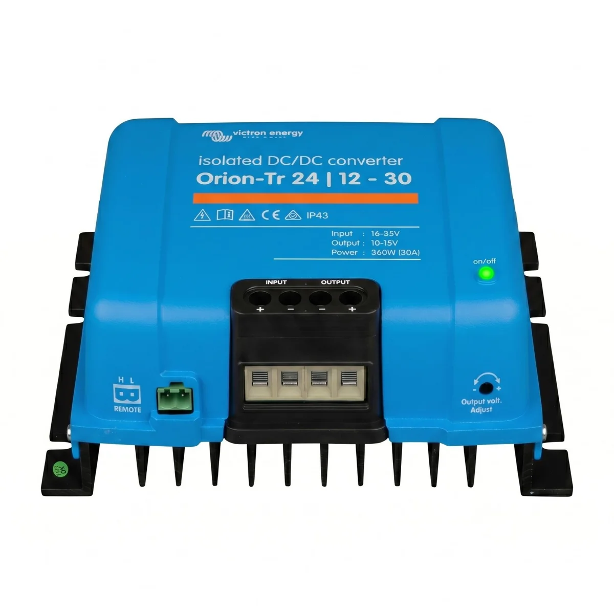 Convertidor DC/DC orion-tr 24V a 12V 30A aislado IP43