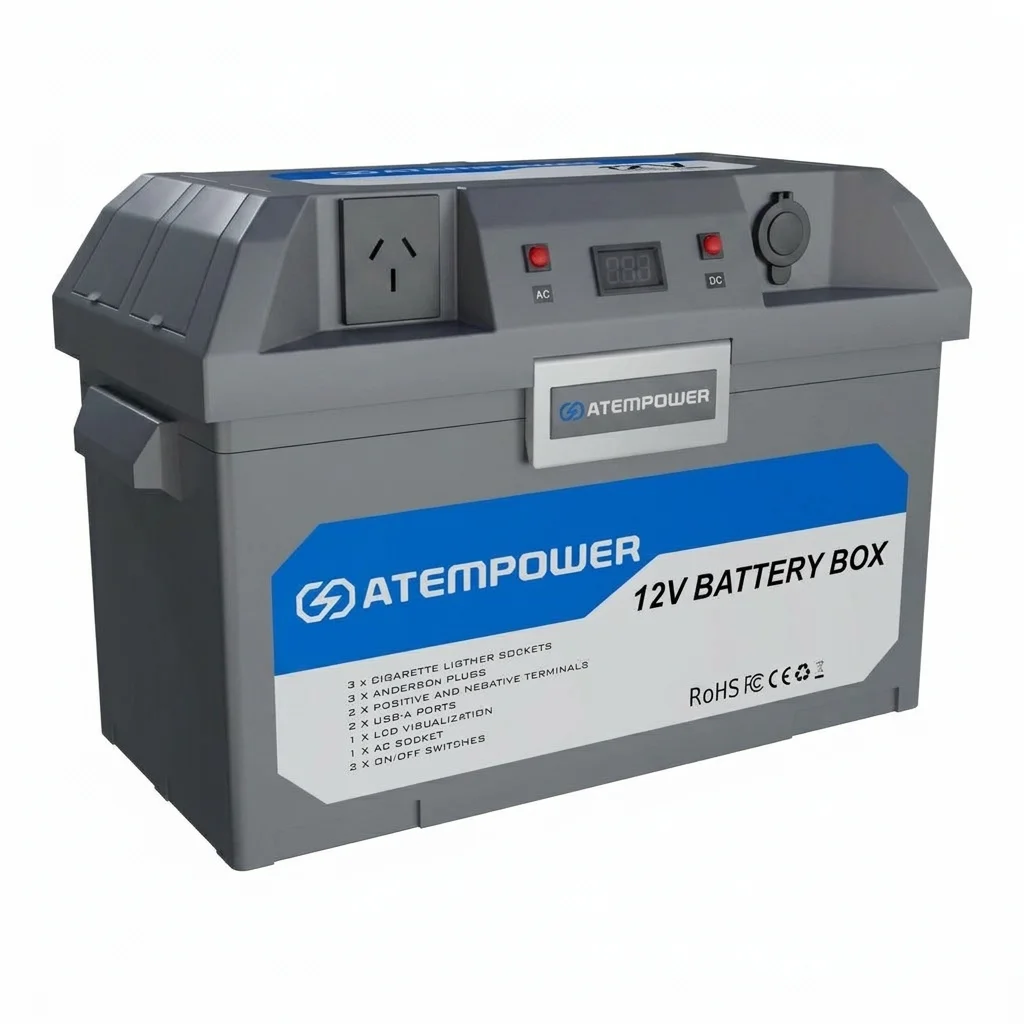 Caja batería sin inversor AP12BB-DC ATEM POWER