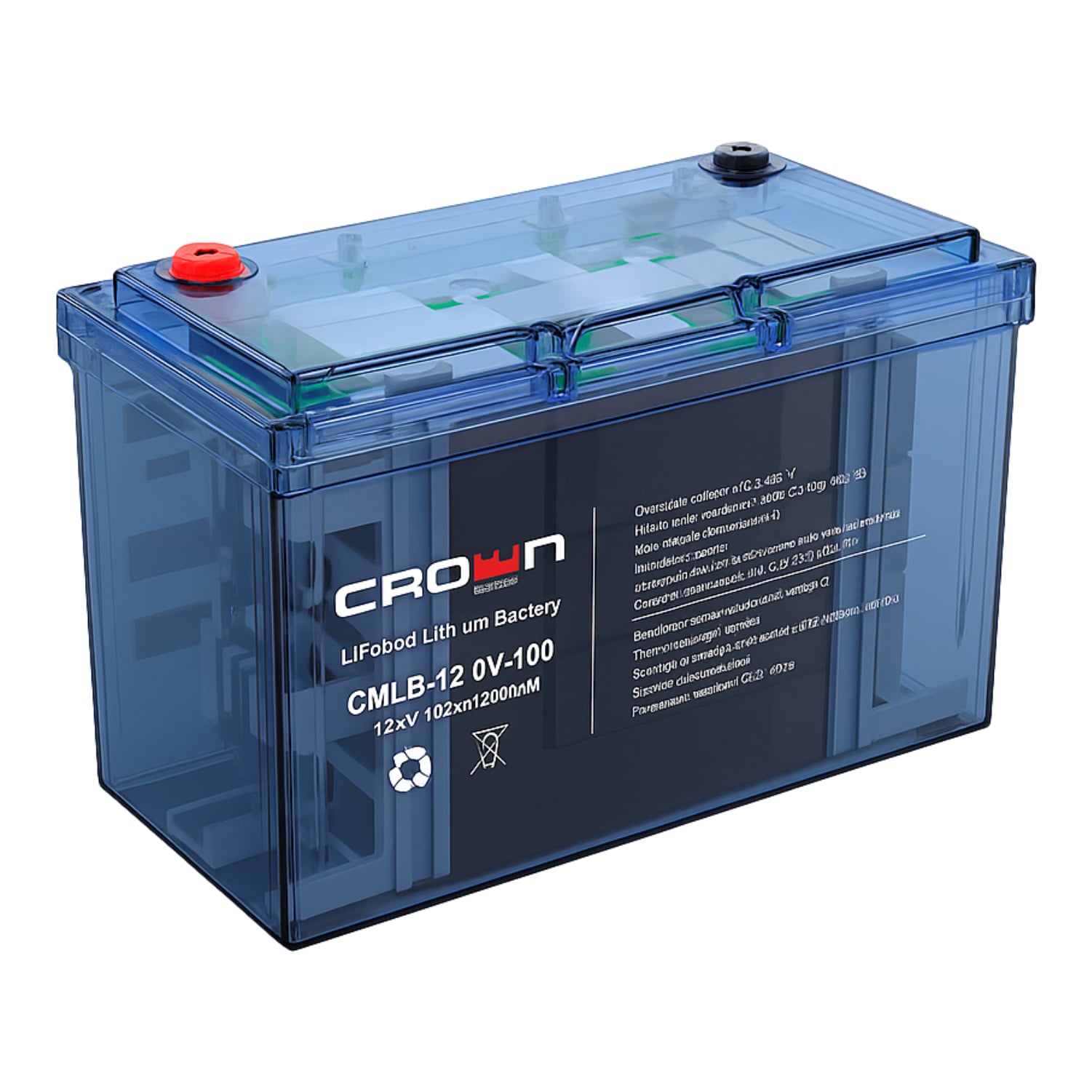 Batería de Litio 100Ah 12.8V Crown Micro