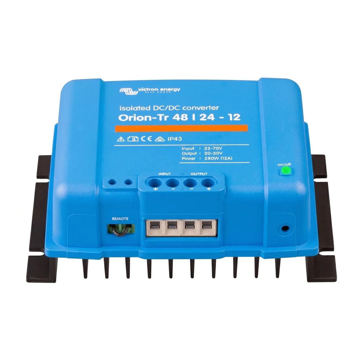 Convertidor DC/DC orion-tr 48V a 24V 12A aislado IP43