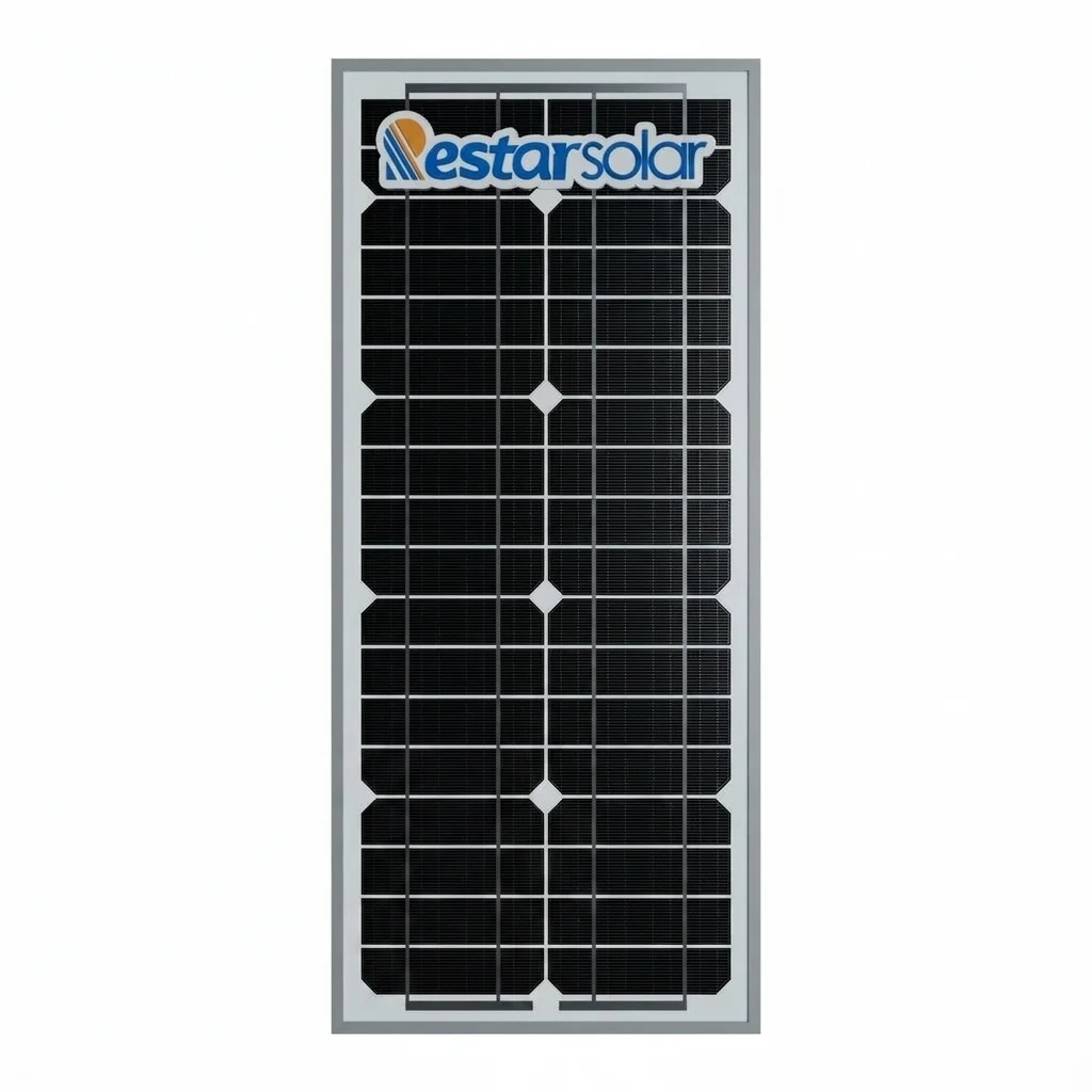 Panel Solar 20 watts monocristalino Restarsolar