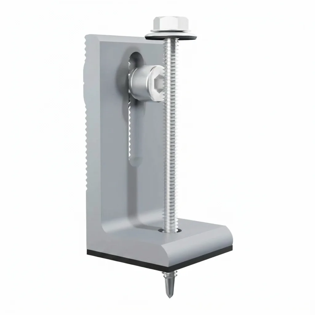 Soporte anclaje en l con tornillos 84mm UISOLAR