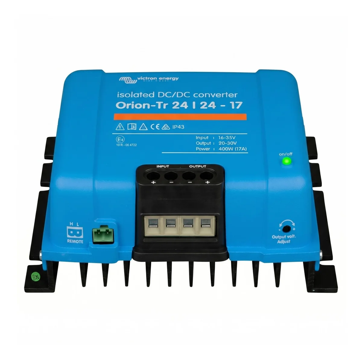 Convertidor DC/DC orion-tr 24V a 24V 17A aislado IP43