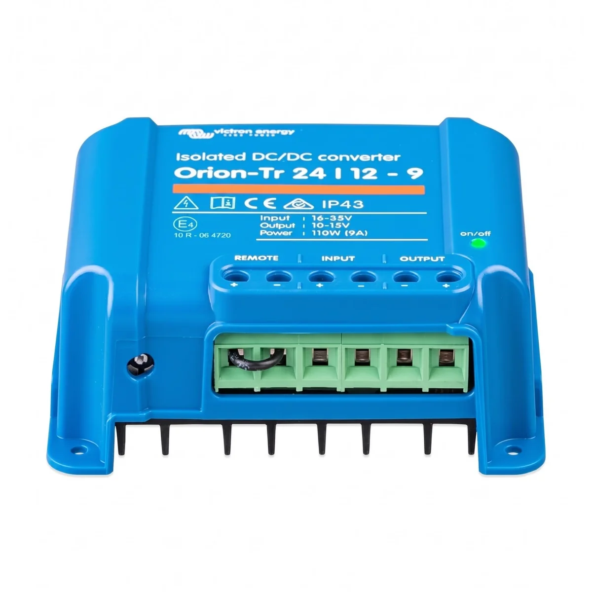 Convertidor DC/DC orion-tr 24V a 12V 9A aislado IP43